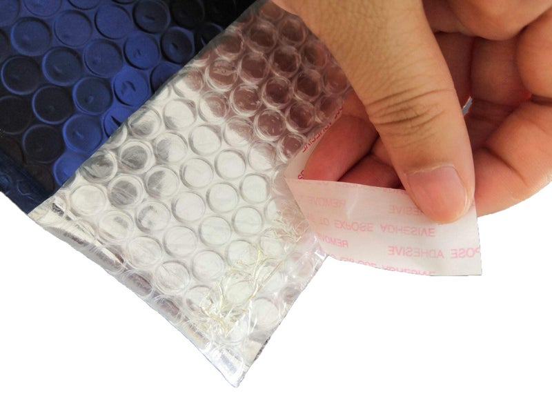 ProLine Packaging ProLine Matte Metallic Blue Bubble Padded Mailers Extra Wide #0 6.5x10 Inch Self Seal Padded Envelopes (25) - Image 2